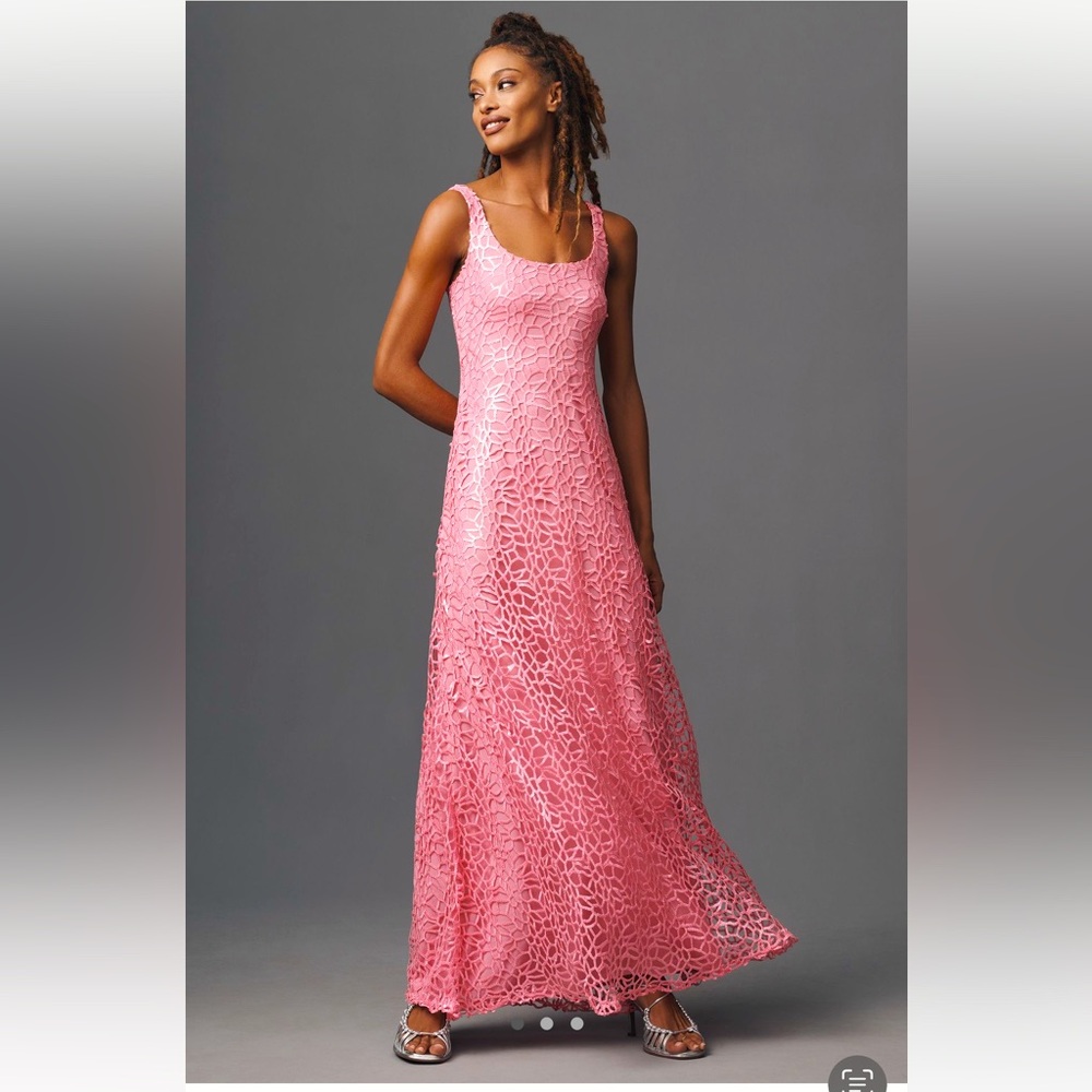 NWT ml monique lhuillier hannah sequin gown